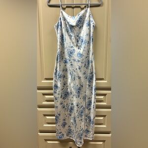 Princess Polly blue floral midi dress